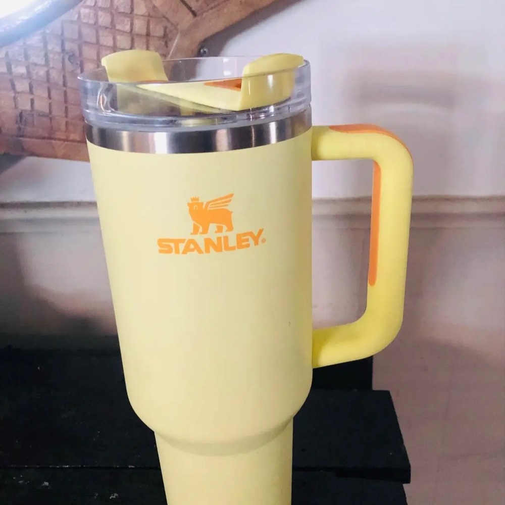 Stanley Yellow Tumbler with Handle